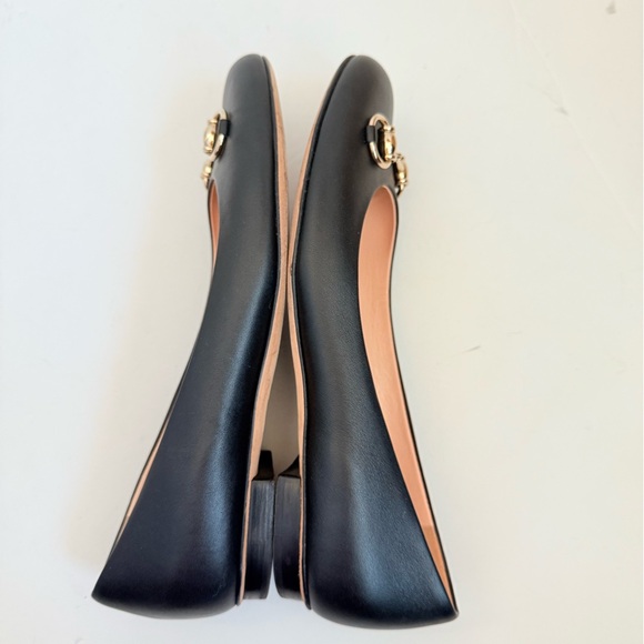 Gucci Horsebit Miro Soft Ballet Flats Black Leather Slip On Ballerina EU 37.5 - Picture 4 of 11